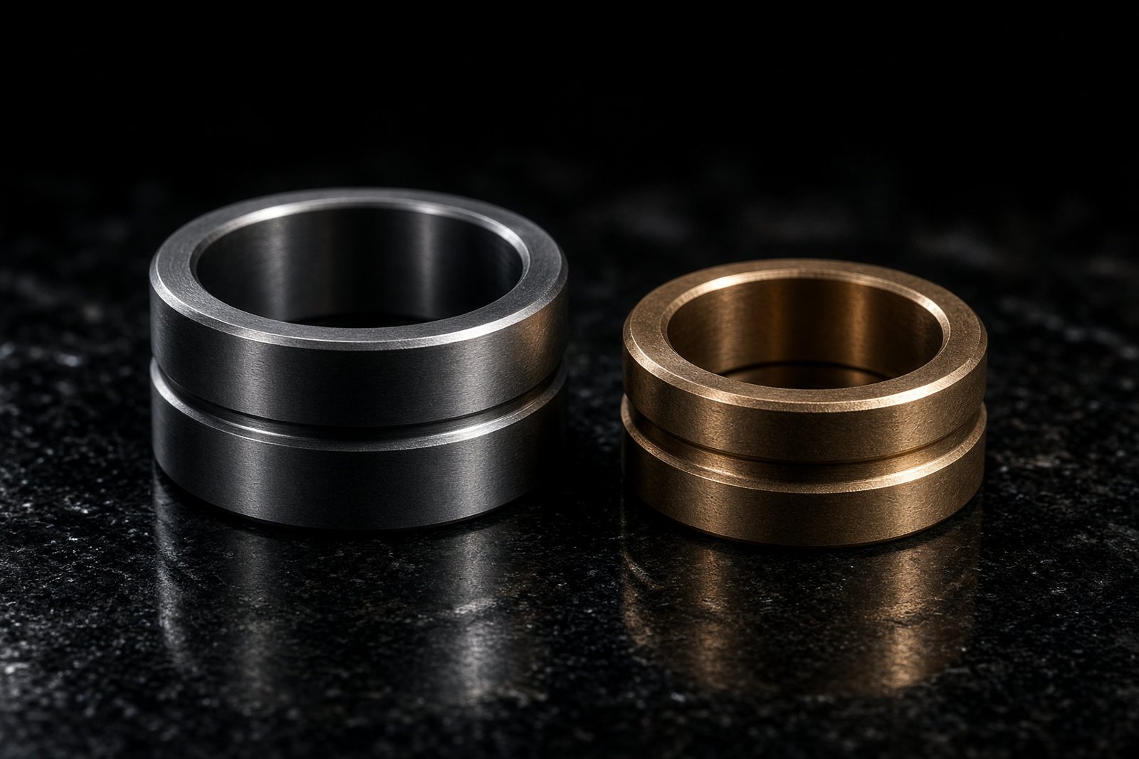 Finished steel sleeve and bronze bushing